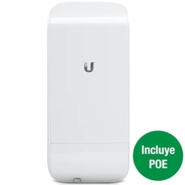 Ubiquiti NanoStation LocoM5 Punto de Acceso Inalámbrico Exterior 5GHz MIMO TDMA 13dBi 10/100 Ethernet 24V PoE
